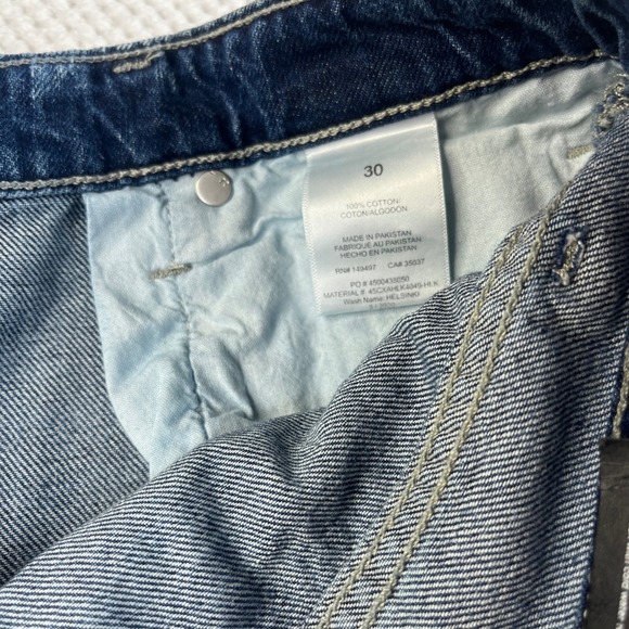 Joes Jeans Flawless Cut Off Shorts Helsinki Blue Denim Raw Hem Size 30 NEW - Picture 9 of 10